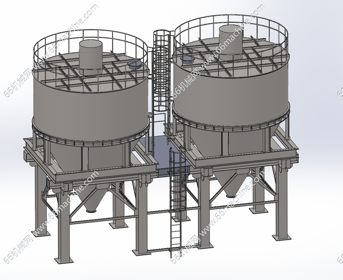 颗粒、粉体物料筒料仓（双筒仓）