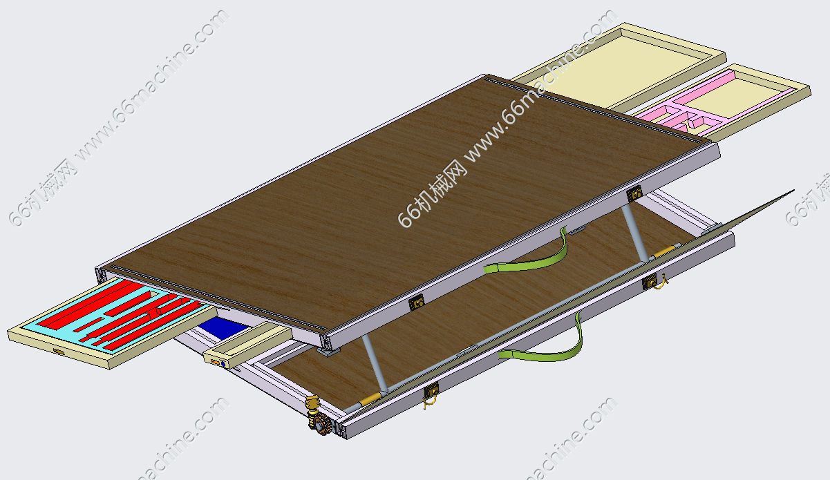多功能可折叠画图板设计+说明书+CAD+3D+视频