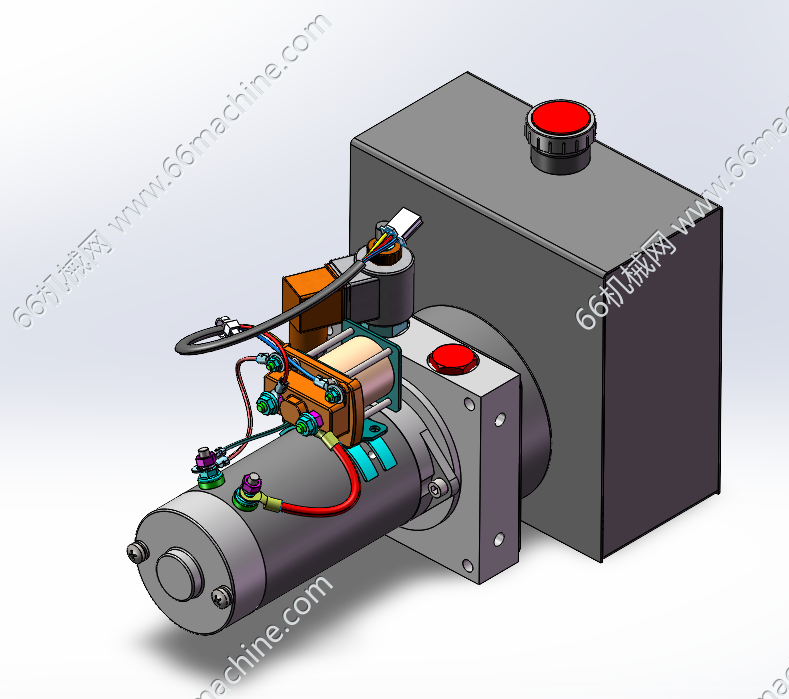 12V直流液压泵-4升油箱
