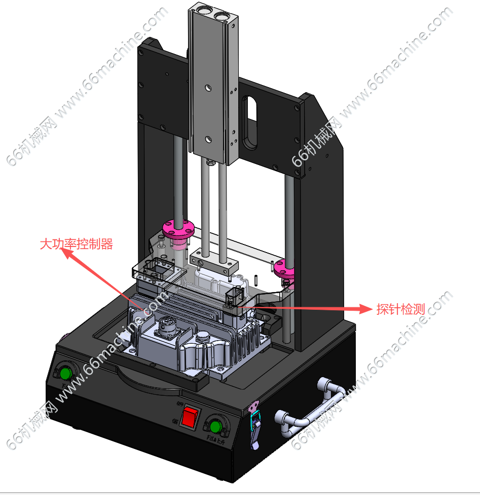 大功率控制器半自动FCT功能测试治具
