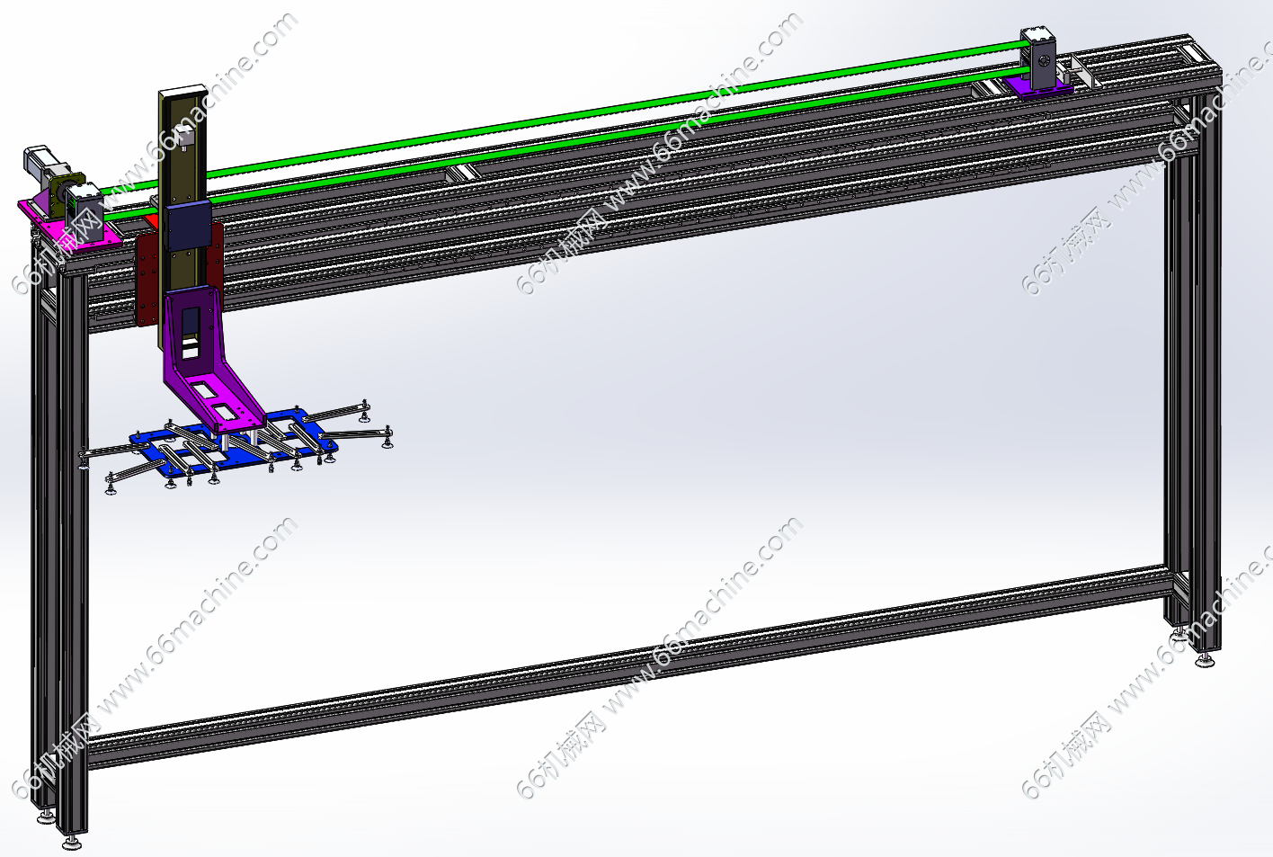 PCB、面板等板件吸附移栽搬运机构（真空吸盘移栽机械手）