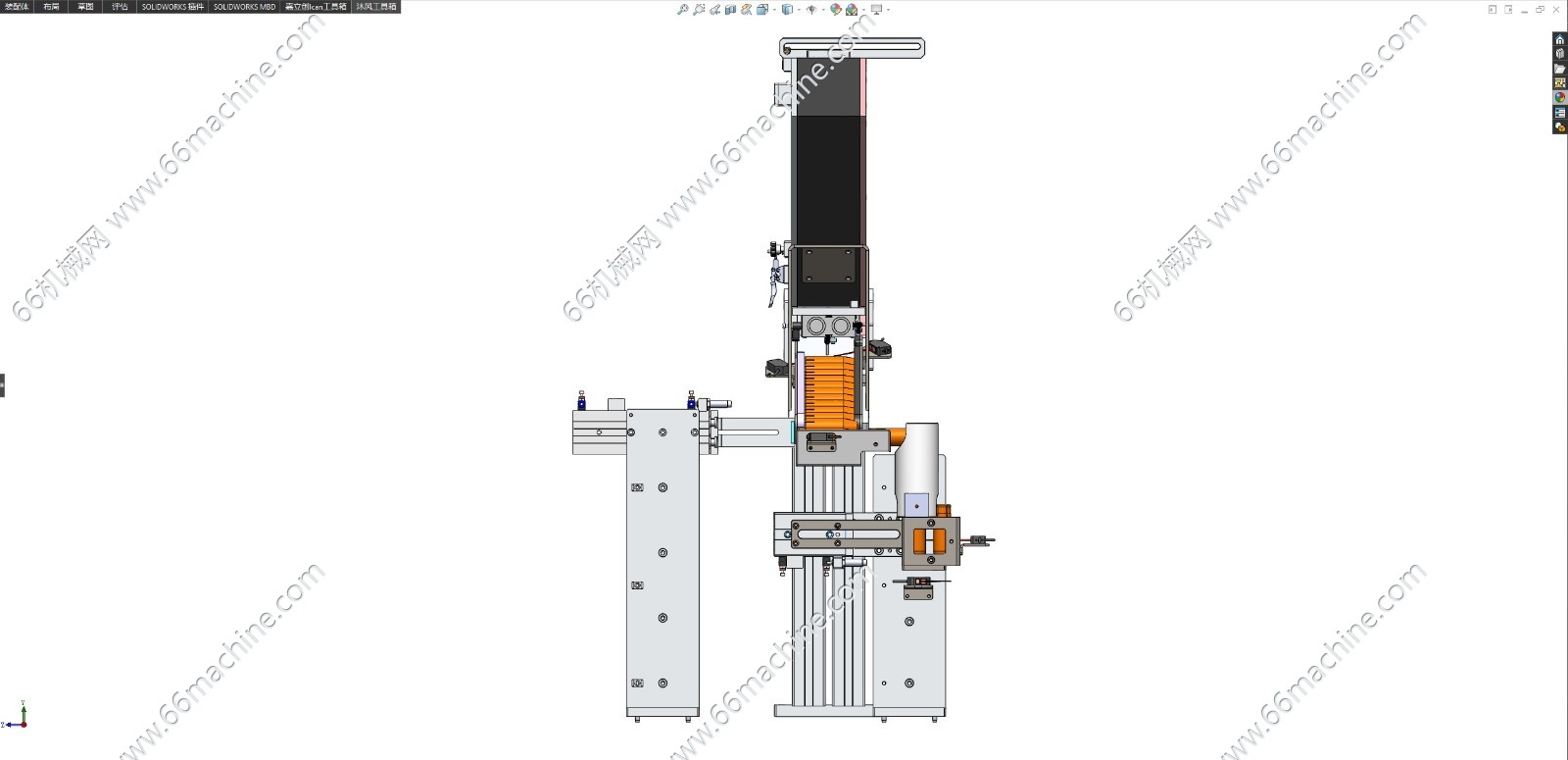 适用棒类的自重式供料机构