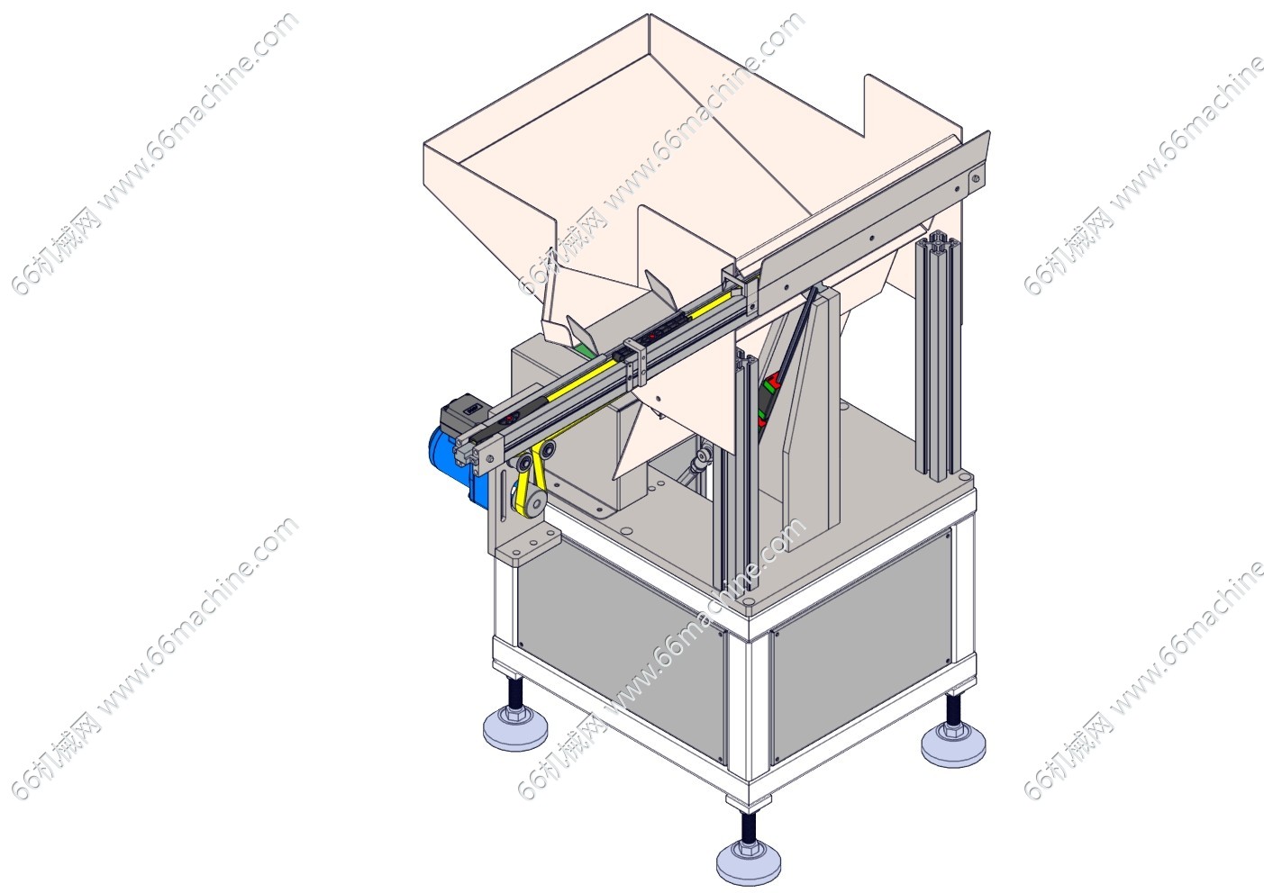 适用棒类的推板式供料机构