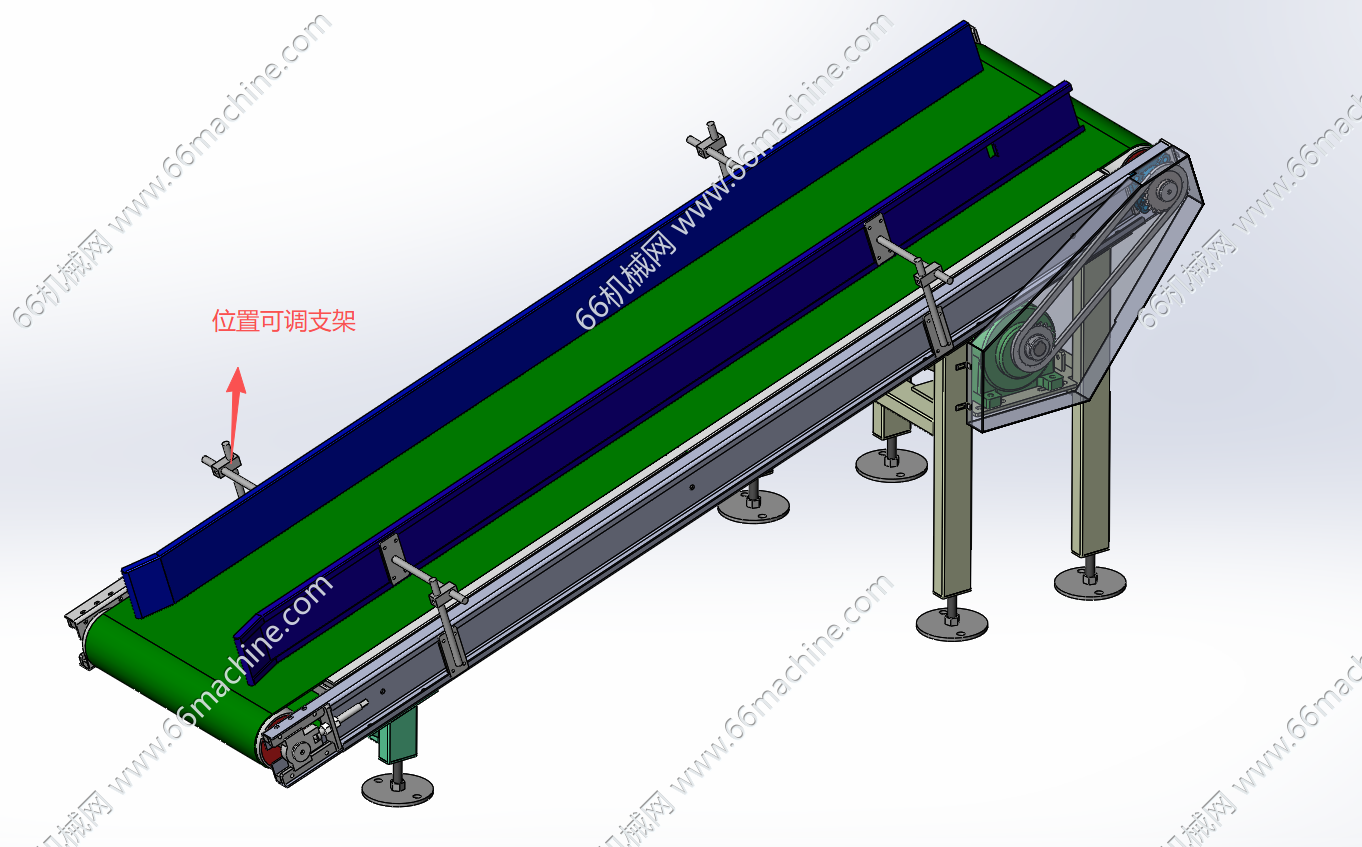 倾斜式皮带提升输送机（爬坡皮带线）