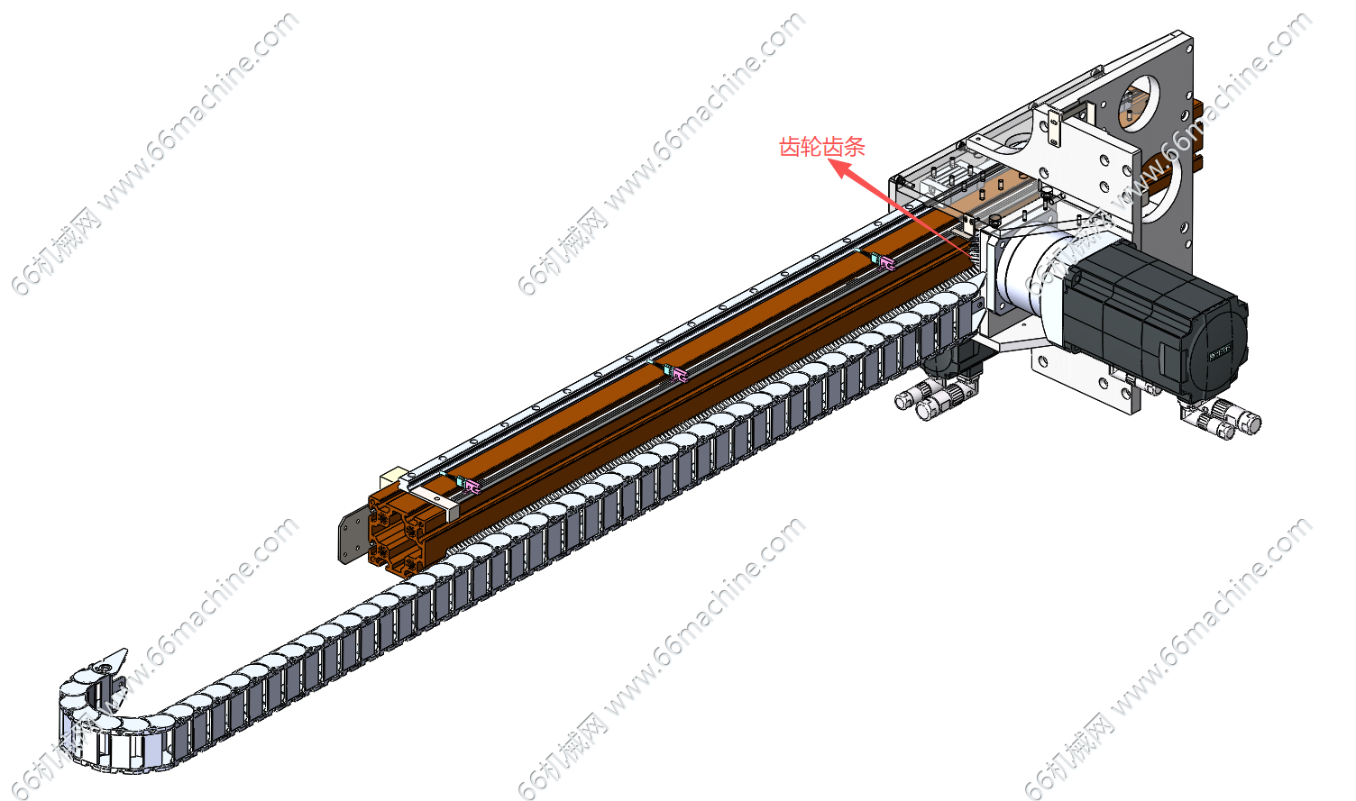 齿轮齿条传动机构