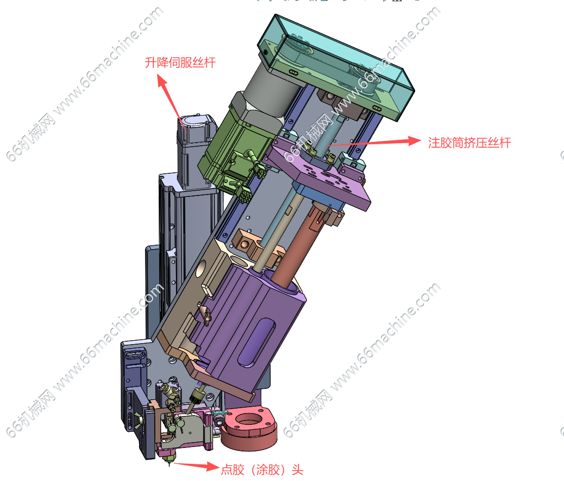 伺服丝杆驱动点胶（涂胶）模组