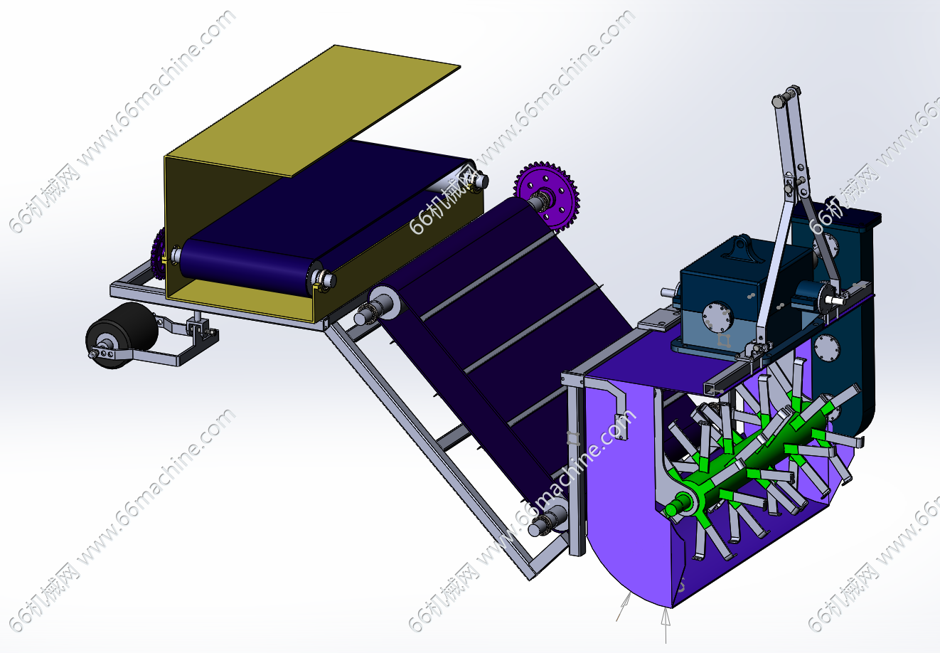 葡萄埋藤机设计及其仿真+说明书3D+CAD