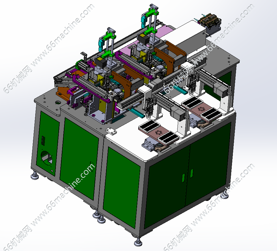 某企业双工位手工放料套帽机