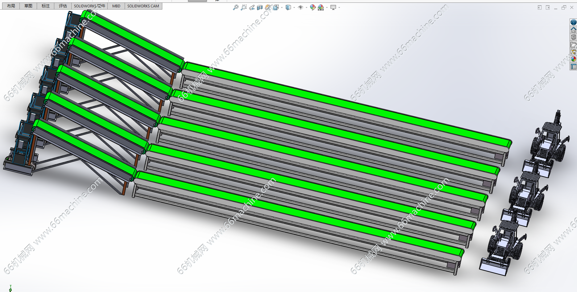 混凝土搅拌机设备与运输机构