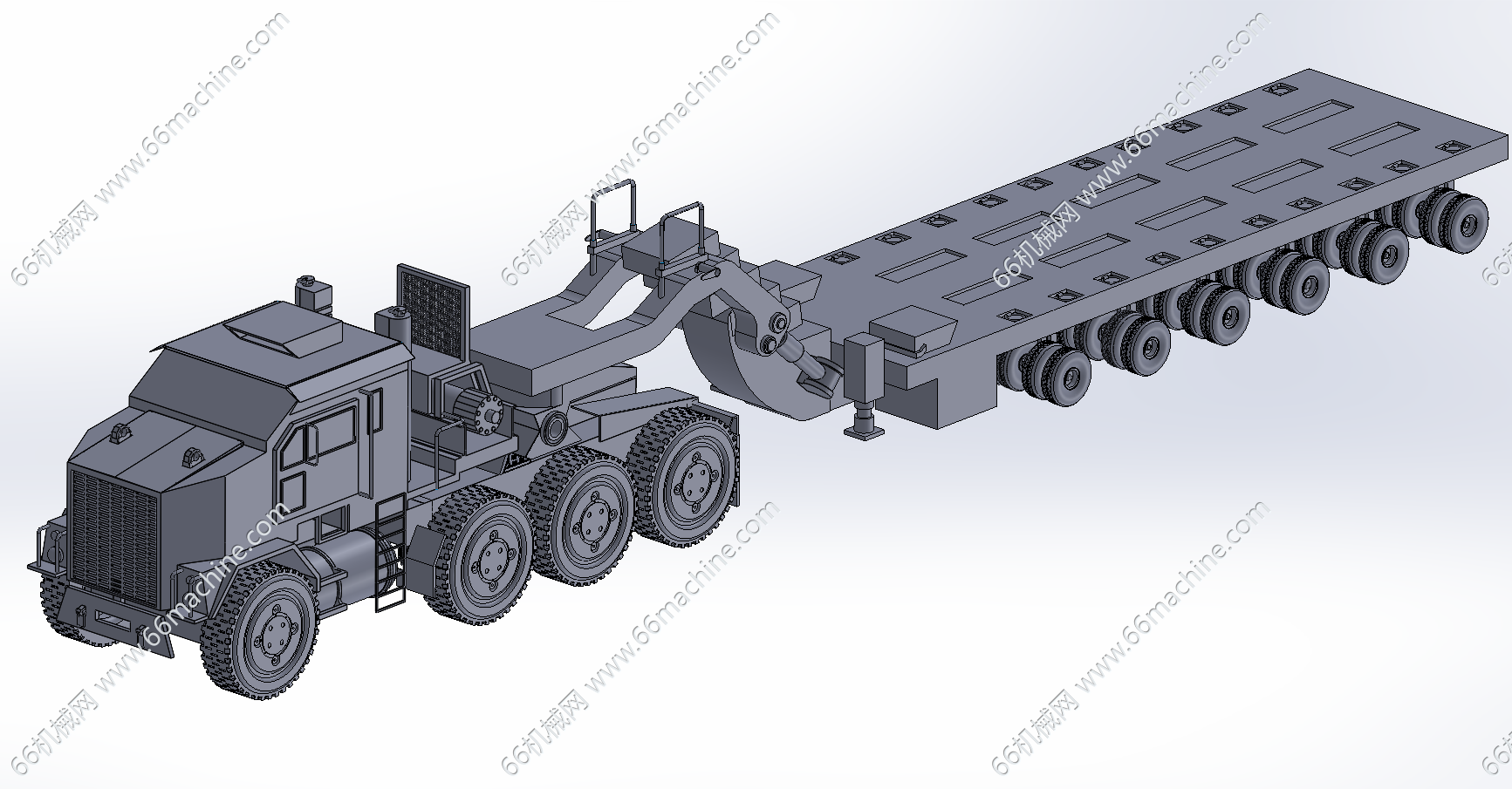 多轴低平板半挂车（重型牵引车）