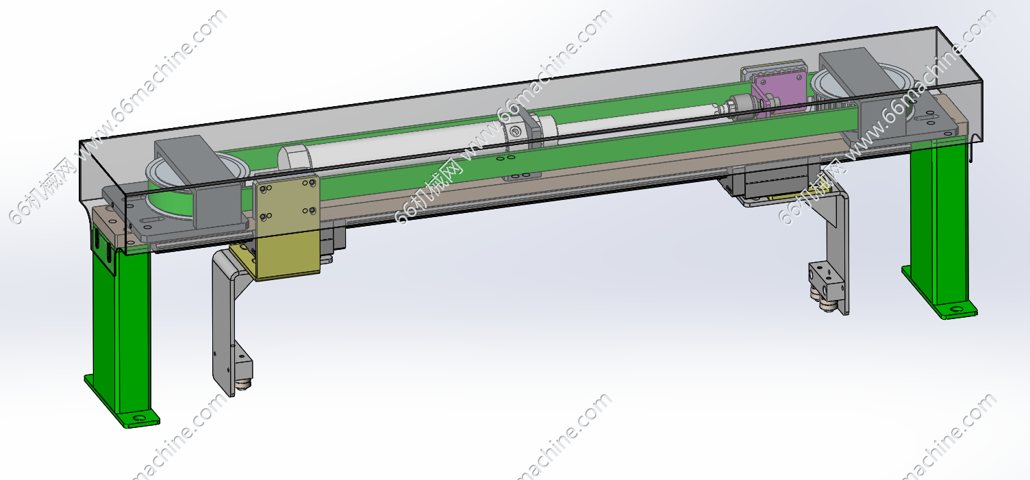 基于气缸同步带结构的对中装置（居中机构）