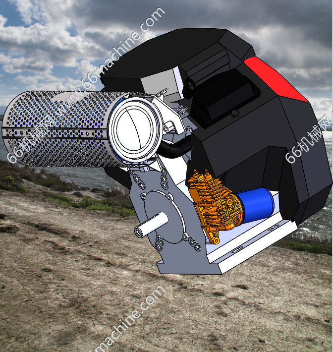 本田GX660V型双引擎（带消声器发动机）+二维图