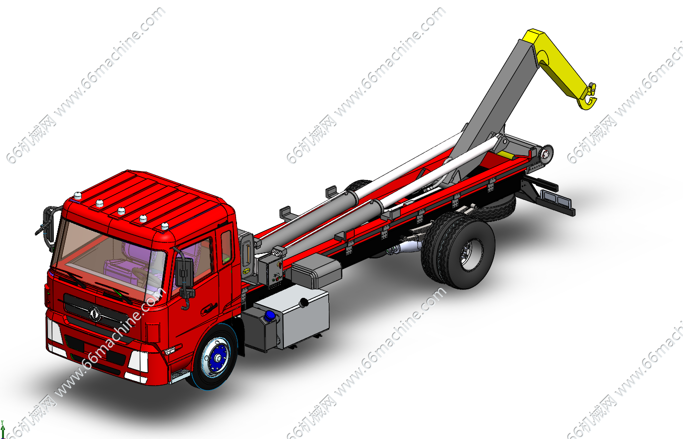 东风天锦——车厢可卸式垃圾车(勾臂式垃圾车、拉臂式垃圾车)