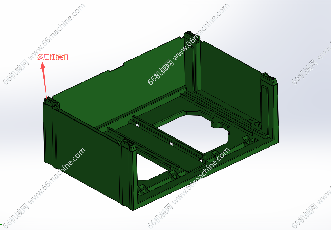 拼接式板式柜子主体板件注塑模具