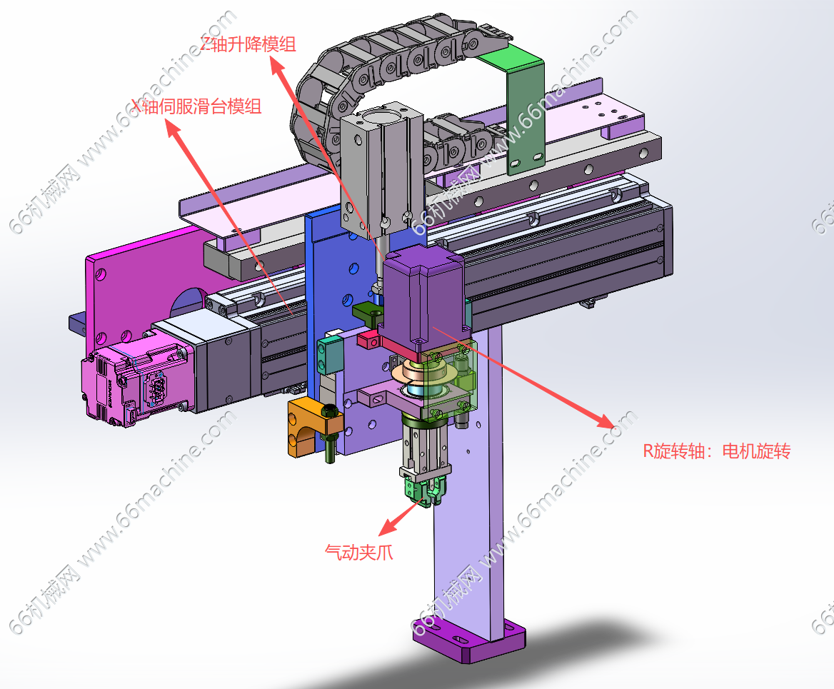 三轴夹取搬运机械手