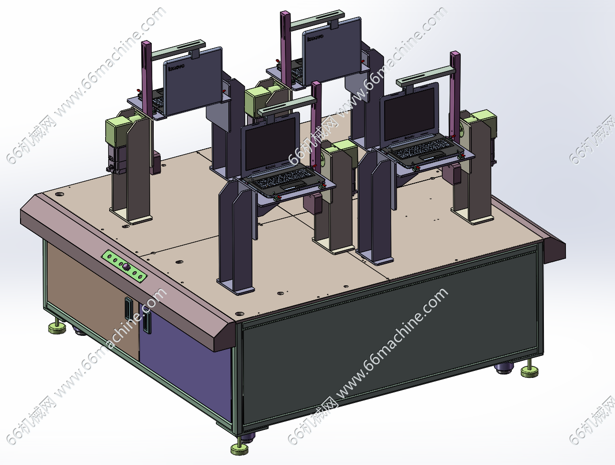 某企业笔记本电脑转轴寿命测试机
