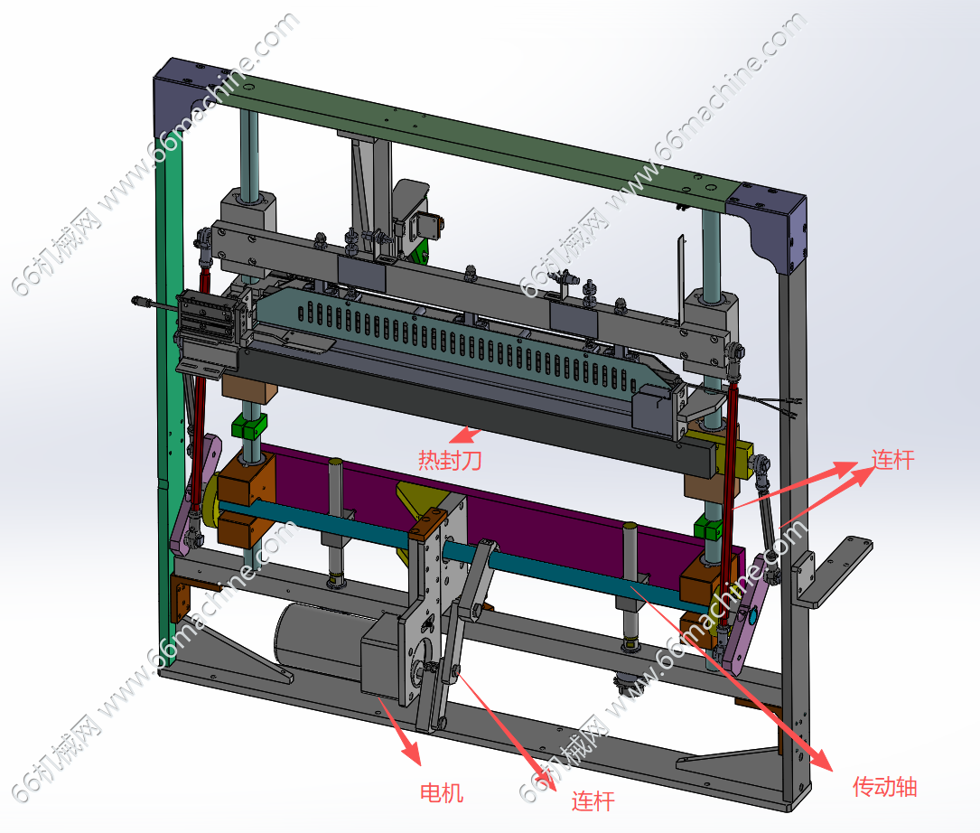 薄膜袋横封热熔机构（封口机构）