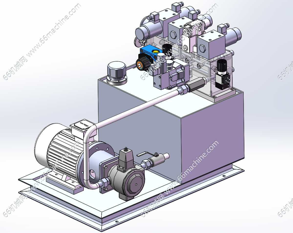 集成式液压站3D+CAD
