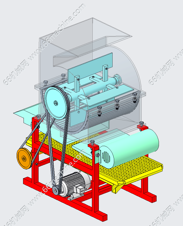 花生剥壳去壳机设计3D+说明书+CAD+PPT
