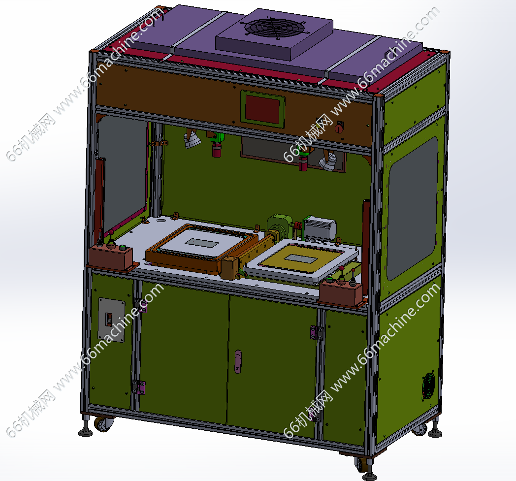 某企业翻转式半自动屏幕贴合机3D+CAD+BOM【精品资料】