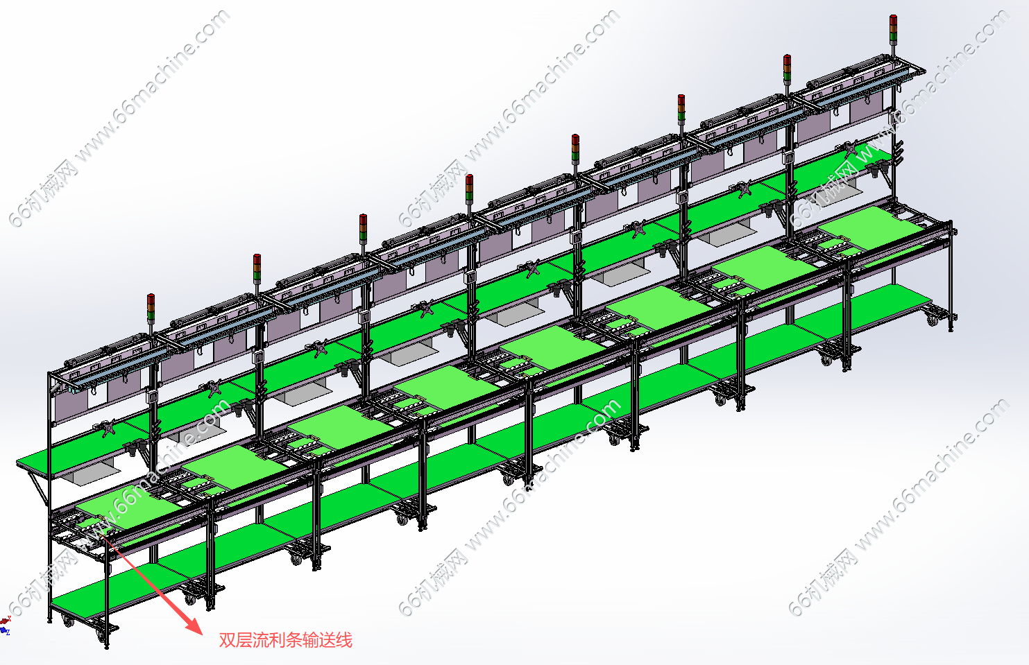 某企业电子厂精益管生产线3D+CAD+BOM表