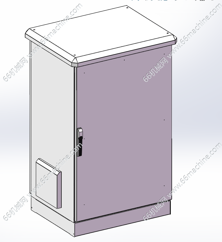某企业IP56户外电气控制柜3D+CAD+BOM表