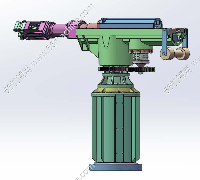 立式精锻机自动上料机械手（模型+CAD+设计书）