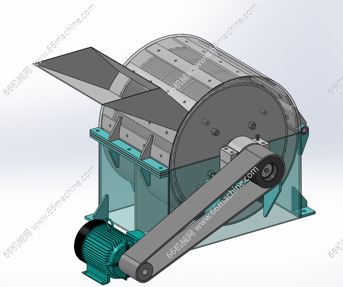 饲料绞碎机（粉碎机）3D+CAD