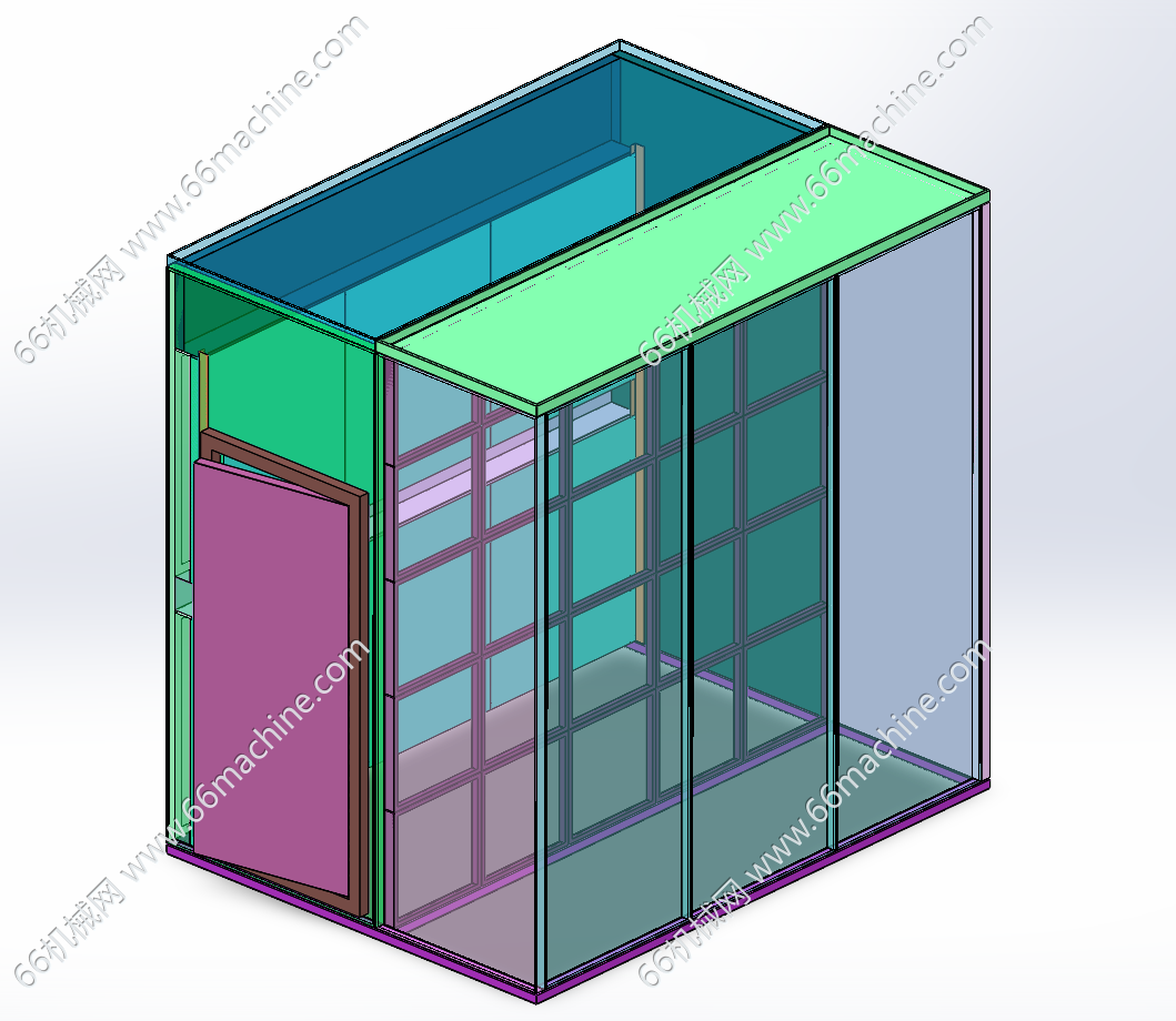 轻钢框架双层模块化箱房3D+工程图