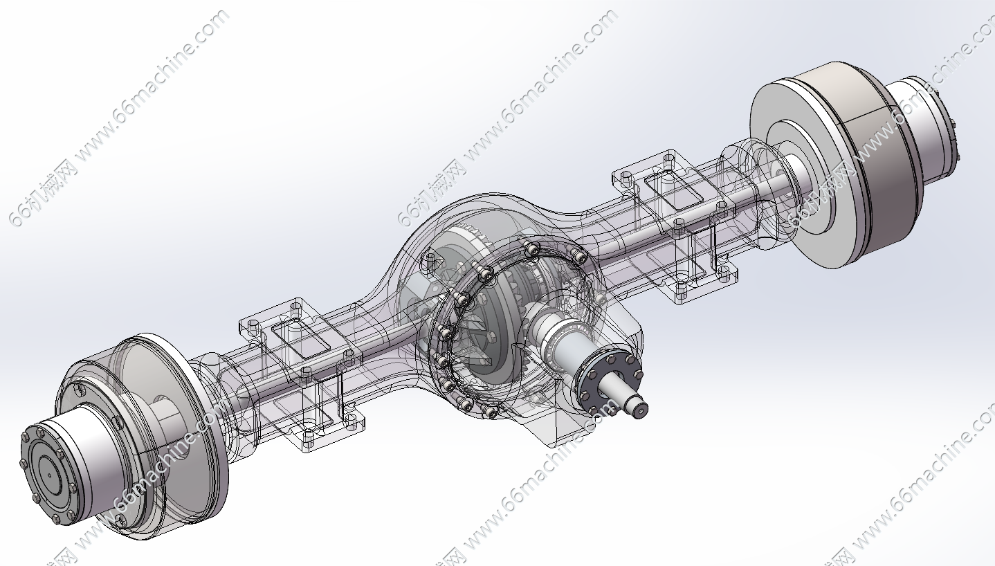 货车重型驱动桥3D+CAD