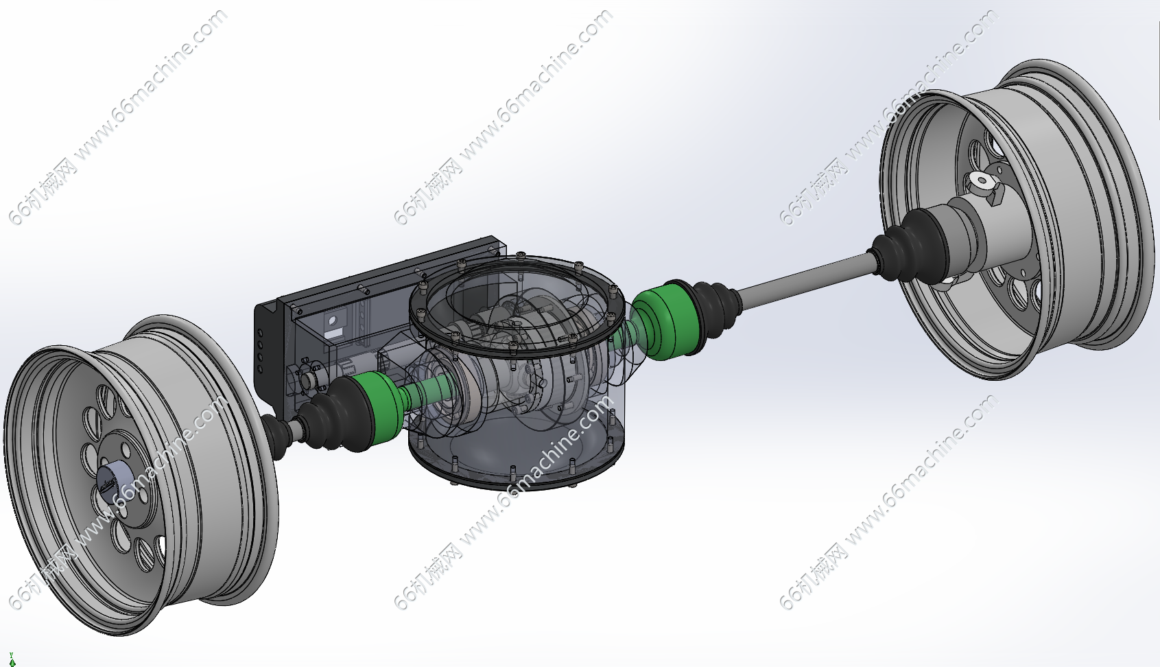 变速驱动桥3D+CAD