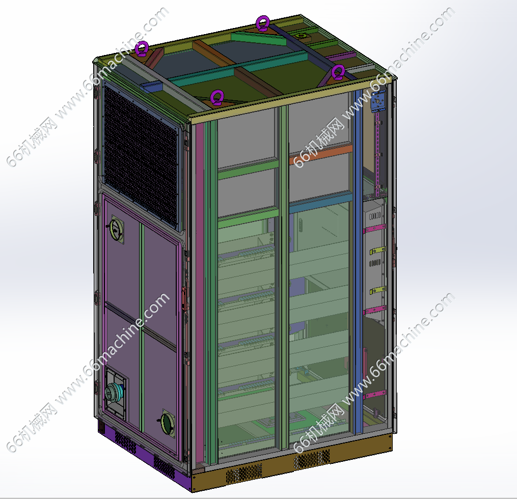 某企业125kW-261kWh工商业储能一体机3D+BOM表