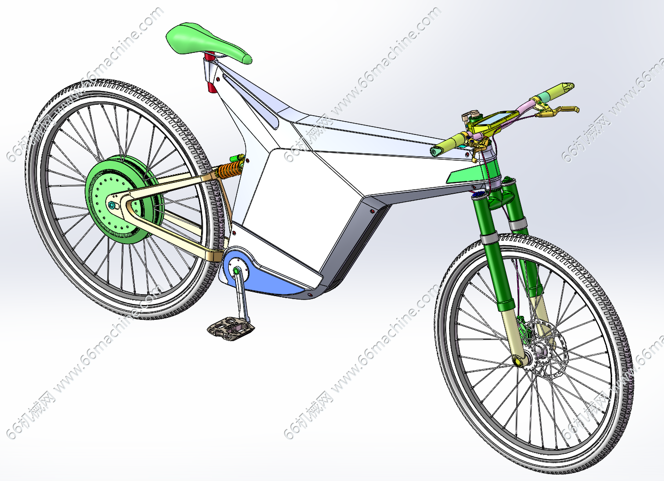 越野电动助力自行车