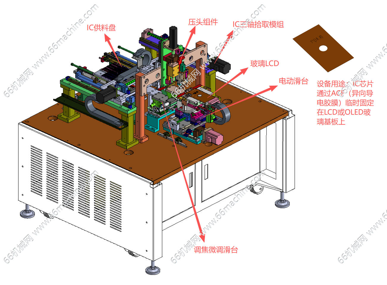 某企业COG预压机（LCD或OLED预邦定机）